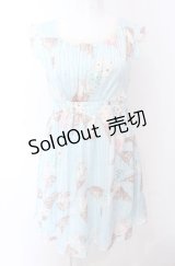 MILK / ICE CREAMミューズドレス  ミントソーダプリント O-25-04-30-2171-ML-OP-IG-OS