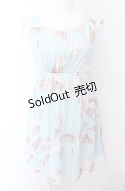 画像1: MILK / ICE CREAMミューズドレス  ミントソーダプリント O-25-04-30-2171-ML-OP-IG-OS