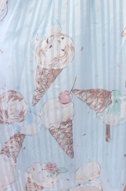 画像2: MILK / ICE CREAMミューズドレス  ミントソーダプリント O-25-04-30-2171-ML-OP-IG-OS