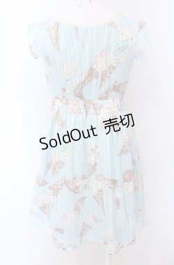 画像4: MILK / ICE CREAMミューズドレス  ミントソーダプリント O-25-04-30-2171-ML-OP-IG-OS