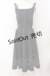 MILK / ナイロンフレアーキャミワンピース  クロ O-25-04-30-2176-ML-OP-IG-OS