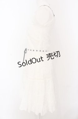画像3: MILK / カットワークレースキャミワンピース  シロ×クロ O-25-04-30-2177-ML-OP-IG-OS