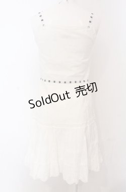 画像4: MILK / カットワークレースキャミワンピース  シロ×クロ O-25-04-30-2177-ML-OP-IG-OS