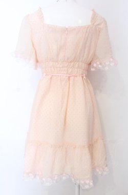 画像5: MILK / マーガレット刺繍フリルドビードットワンピース  ピンク O-25-04-30-2180-ML-OP-IG-OS