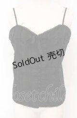 PINK HOUSE / タックキャミソール  クロ O-25-04-30-2186-LO-TO-IG-OS