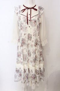 axes femme / ブーケレースワンピース  アイボリー O-25-04-30-2188-AX-OP-IG-OS