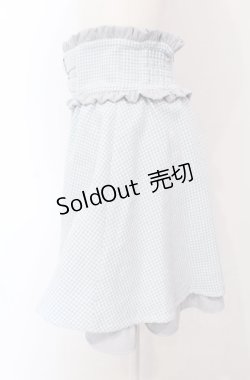 画像2: Ank Rouge / ハートベルト千鳥スカート  サックス O-25-04-30-2189-CA-SK-IG-OS