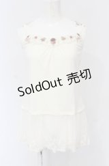 axes femme / ローズガーデンロングキャミ M アイボリー O-25-04-30-2028-AX-TO-IG-OS