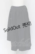 axes femme / サイド釦アシンメトリースカート M ネイビー O-25-04-30-2033-AX-SK-IG-ZI