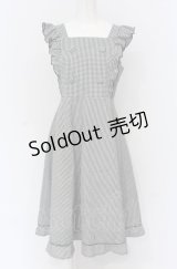 evelyn / 肩フリルミドルジャンスカ  クロ×シロ O-25-04-30-2036-LO-OP-IG-OS
