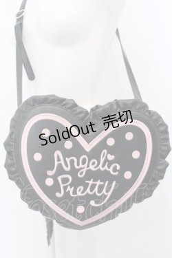 画像1: Angelic Pretty / ドットロゴハートショルダーバッグ  クロ O-25-04-30-011-AP-BG-IG-OS