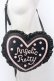 画像1: Angelic Pretty / ドットロゴハートショルダーバッグ  クロ O-25-04-30-011-AP-BG-IG-OS (1)