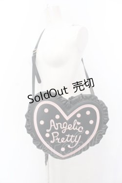 画像2: Angelic Pretty / ドットロゴハートショルダーバッグ  クロ O-25-04-30-011-AP-BG-IG-OS