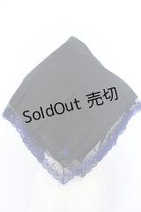 Moi-meme-Moitie / タイニーローズレース燭台刺繍スカーフ  ブラック O-25-04-30-002-MO-ZA-IG-OS