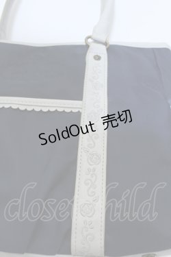 画像2: 【SALE】axes femme / 刺繍入りナイロンバッグ  ネイビー O-25-05-03-004-AX-BG-OW-ZT-K021