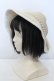 画像1: axes femme / パール付き雑材UVハット  キナリ O-25-05-03-007-AX-AC-OW-OS (1)