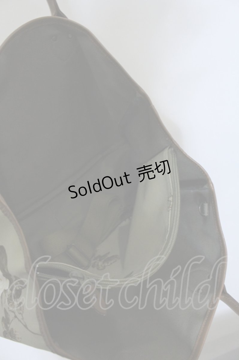 画像4: 【SALE】PINK HOUSE / 薔薇柄トートバッグ  グリーン O-25-05-03-013-LO-BG-OW-ZTK021 (4)