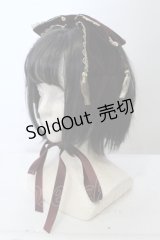 axes femme kawaii / タッセル付リボンヘッドドレス  ボルドー O-25-05-03-020-AX-AC-IG-ZT0505C