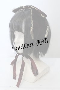 axes femme kawaii / タッセル付リボンヘッドドレス  ボルドー O-25-05-03-020-AX-AC-IG-ZT0505C