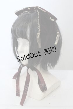 画像1: axes femme kawaii / タッセル付リボンヘッドドレス  ボルドー O-25-05-03-020-AX-AC-IG-ZT0505C