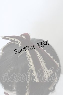 画像2: axes femme kawaii / タッセル付リボンヘッドドレス  ボルドー O-25-05-03-020-AX-AC-IG-ZT0505C