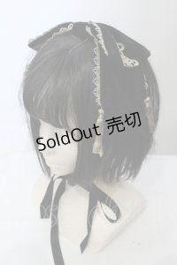 axes femme kawaii / タッセル付リボンヘッドドレス  クロ O-25-05-03-021-AX-AC-IG-ZT422-F009