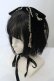 画像1: axes femme kawaii / タッセル付リボンヘッドドレス  クロ O-25-05-03-021-AX-AC-IG-OS (1)
