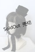 Victorian maiden / ベルベットミニハット  クロ O-25-05-03-024-CL-ZA-IG-OS