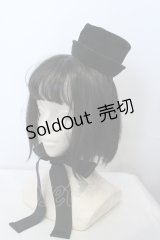 Victorian maiden / ベルベットミニハット  クロ O-25-05-03-024-CL-ZA-IG-OS