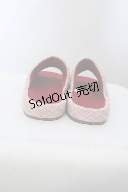 画像3: m petit by misako / チェックプチリボンスリッパ  ピンク O-25-05-03-027-LO-ZA-IG-ZT-K009
