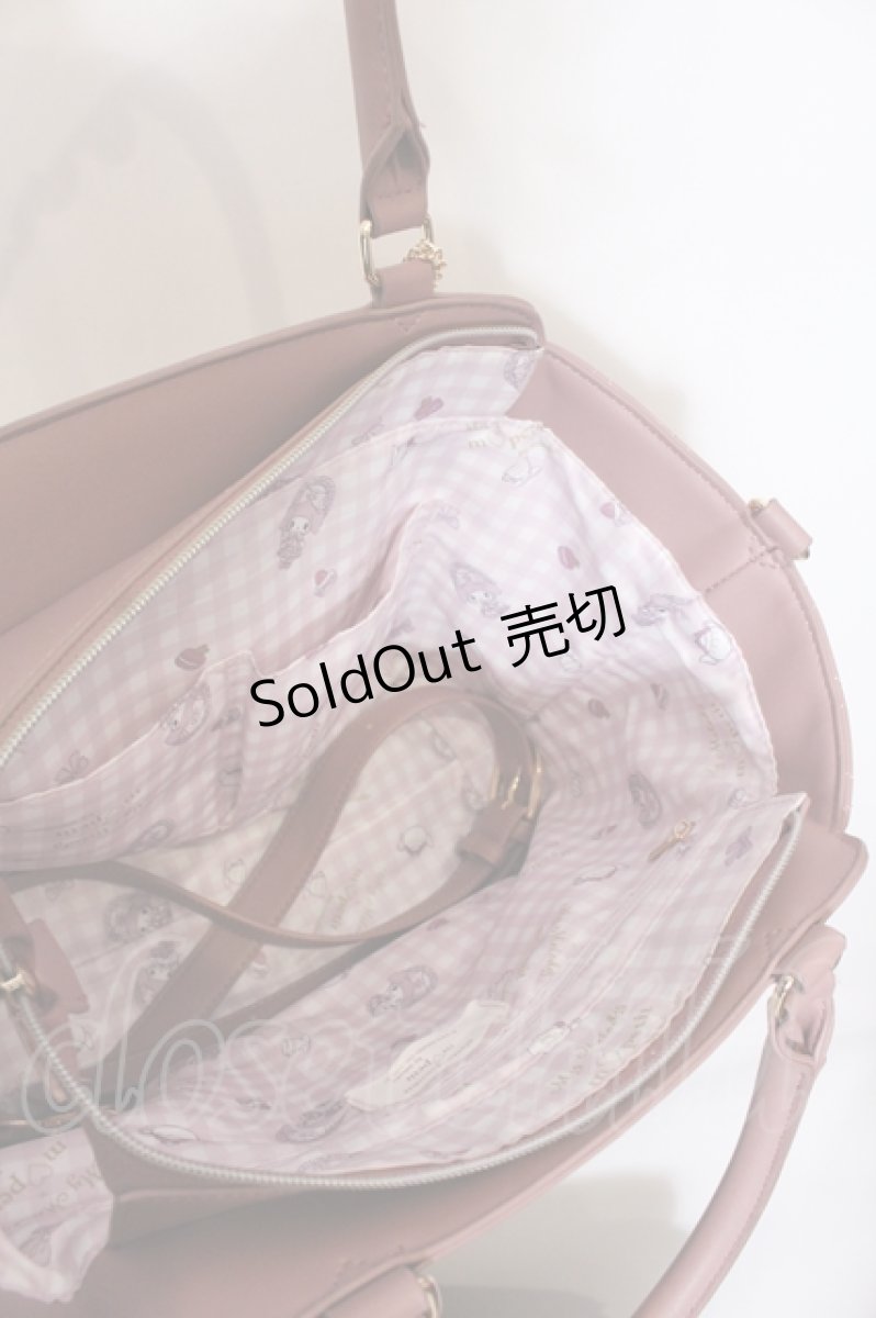 画像6: 【SALE】m petit by misako / サンリオキャラクターズ チャーム付き 2way バッグ  ピンク O-25-05-03-028-LO-ZA-IG-ZTK021 (6)