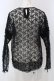 画像4: KANEKO ISAO / はしごレース使い刺繍レースブラウス  クロ O-25-05-05-030-EL-BL-OW-OS (4)