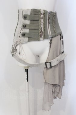 画像1: Rozen Kavalier / 2Wayベルト付コルセット  カーキグリーン×グレージュ O-25-05-05-034-OO-ZA-OW-OS