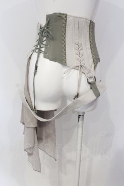 画像4: Rozen Kavalier / 2Wayベルト付コルセット  カーキグリーン×グレージュ O-25-05-05-034-OO-ZA-OW-OS