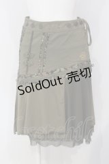 Ozz oneste / レイヤードチャイナ巻スカート  カーキグリーン O-25-05-05-036-OO-SK-IG-OS