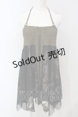 Ozz Croce / 和柄チュールランダムスカート  カーキブラウン O-25-05-05-037-OO-SK-IG-OS