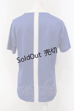 画像3: FOTUS / 胎児ロゴジャージTシャツ  ブルー O-25-05-05-041-PU-TS-IG-OS