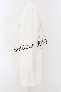 画像3: Ozz On / バックプリントカーディガン  ホワイト O-25-05-05-046-OO-TO-IG-OS