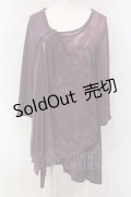 Rozen Kavalier / メッシュレイヤードチュニック  パープル O-25-05-05-048-OO-OP-IG-OS