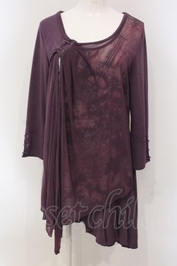 画像1: Rozen Kavalier / メッシュレイヤードチュニック  パープル O-25-05-05-048-OO-OP-IG-OS