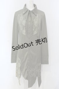 Rozen Kavalier / ダブルカラーシャツワンピース  グリーン O-25-05-05-049-OO-OP-IG-OS
