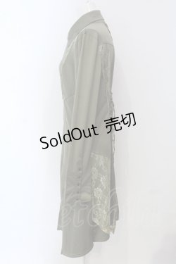 画像3: Rozen Kavalier / ダブルカラーシャツワンピース  グリーン O-25-05-05-049-OO-OP-IG-OS