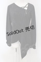 Ozz Croce / ジップ配色裏起毛クロスカットソー  グレー O-25-05-05-053-OO-TO-IG-OS
