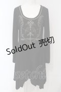 Rozen Kavalier / 刺繍ランダムワンピース  ブラック O-25-05-05-055-OO-OP-IG-OS