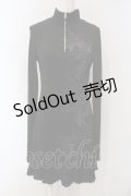 Ozz Croce / スタンドネック裏起毛ワンピース  ブラック O-25-05-05-056-OO-OP-IG-OS