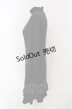 画像2: Ozz Croce / スタンドネック裏起毛ワンピース  ブラック O-25-05-05-056-OO-OP-IG-OS