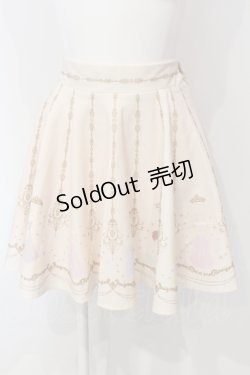 画像1: Secret Honey / ディズニーコレクション バックリボンスカート  アイボリー O-25-05-05-063-CA-SK-IG-OS