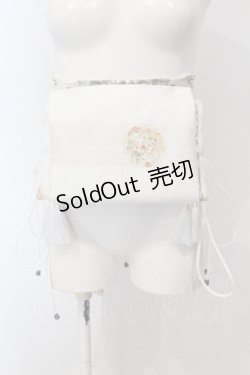 画像1: Qutie Frash / 太鼓帯コルセット  ホワイト O-25-05-05-064-QU-TO-OW-OS
