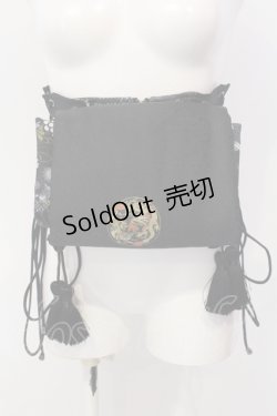 画像1: Qutie Frash / 太鼓帯コルセット  ブラック O-25-05-05-065-QU-TO-OW-OS