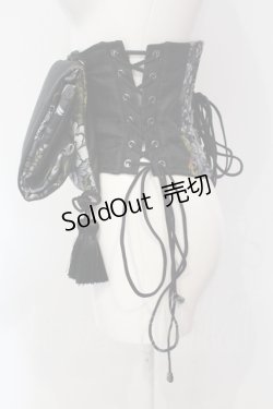 画像3: Qutie Frash / 太鼓帯コルセット  ブラック O-25-05-05-065-QU-TO-OW-OS
